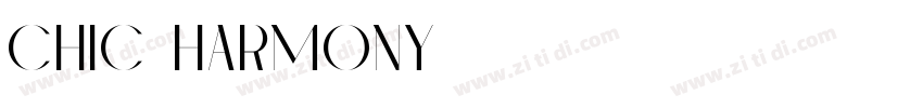 Chic harmony字体转换
